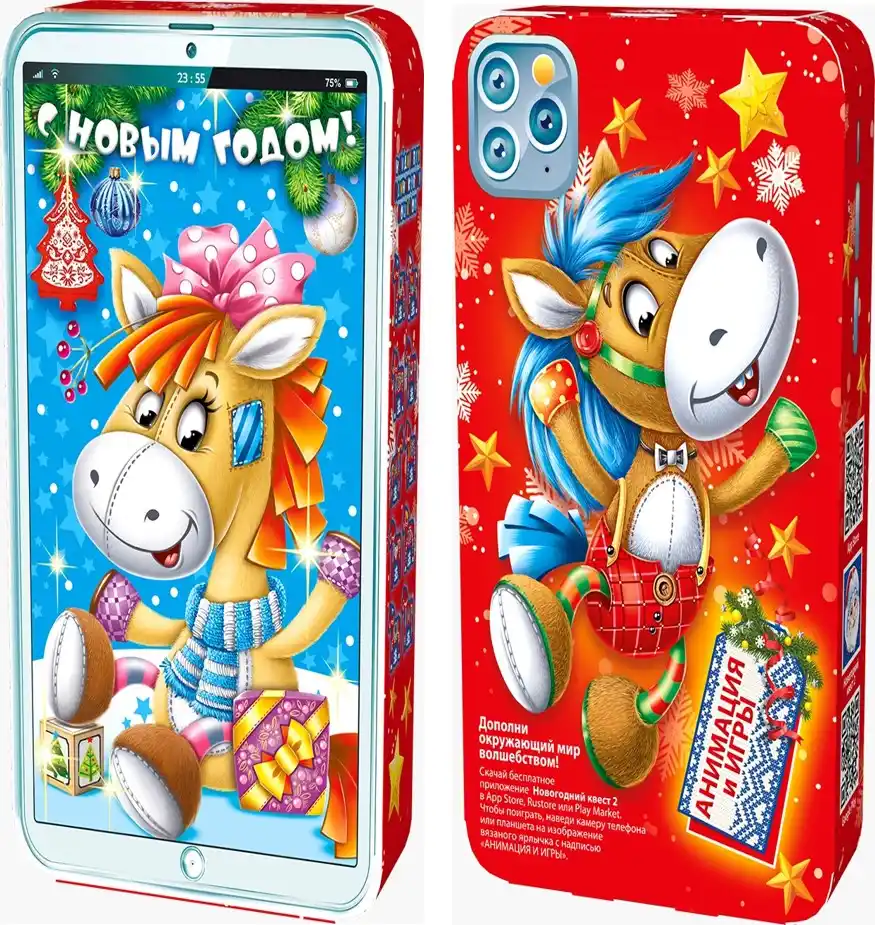 Новогодний набор 286г Смартфон к/уп