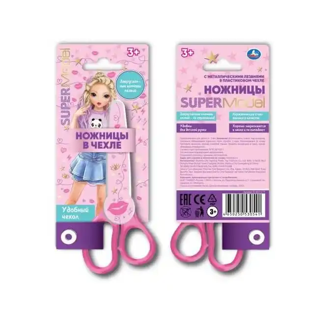 Ножницы TIK TOK GIRL с чехлом к/уп