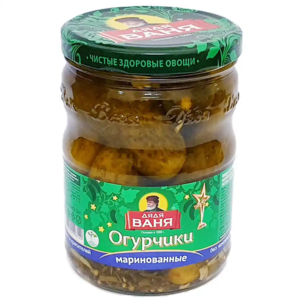 Огурчики 0,95 кг Дядя Ваня маринованные ст/б