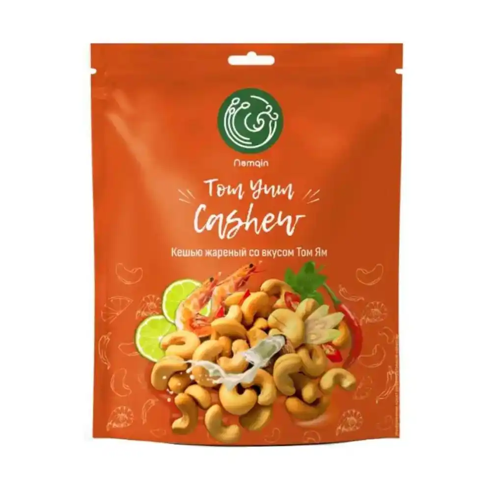 Орешки 100 гр Namqin Кешью жаренный со вкусом Том ЯМ м/уп