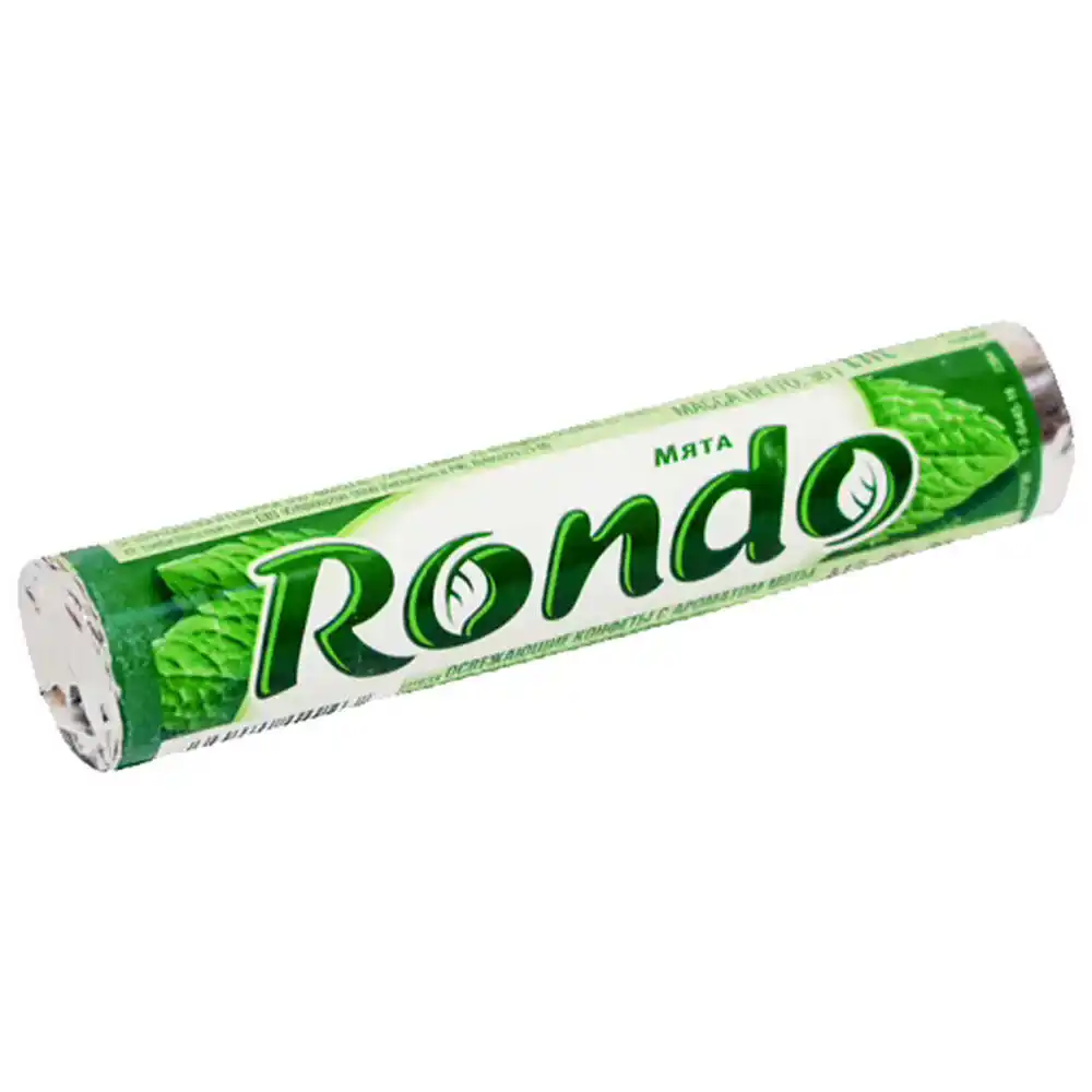Освежающая конфета 30 г Rondo Мята ролл к/уп