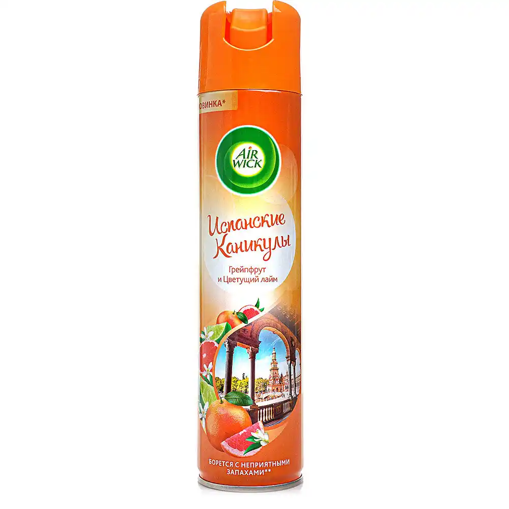 Освежитель воздуха 290 мл Air Wick Испанские каникулы Грейпфрут Цветущий лайм аэрозоль