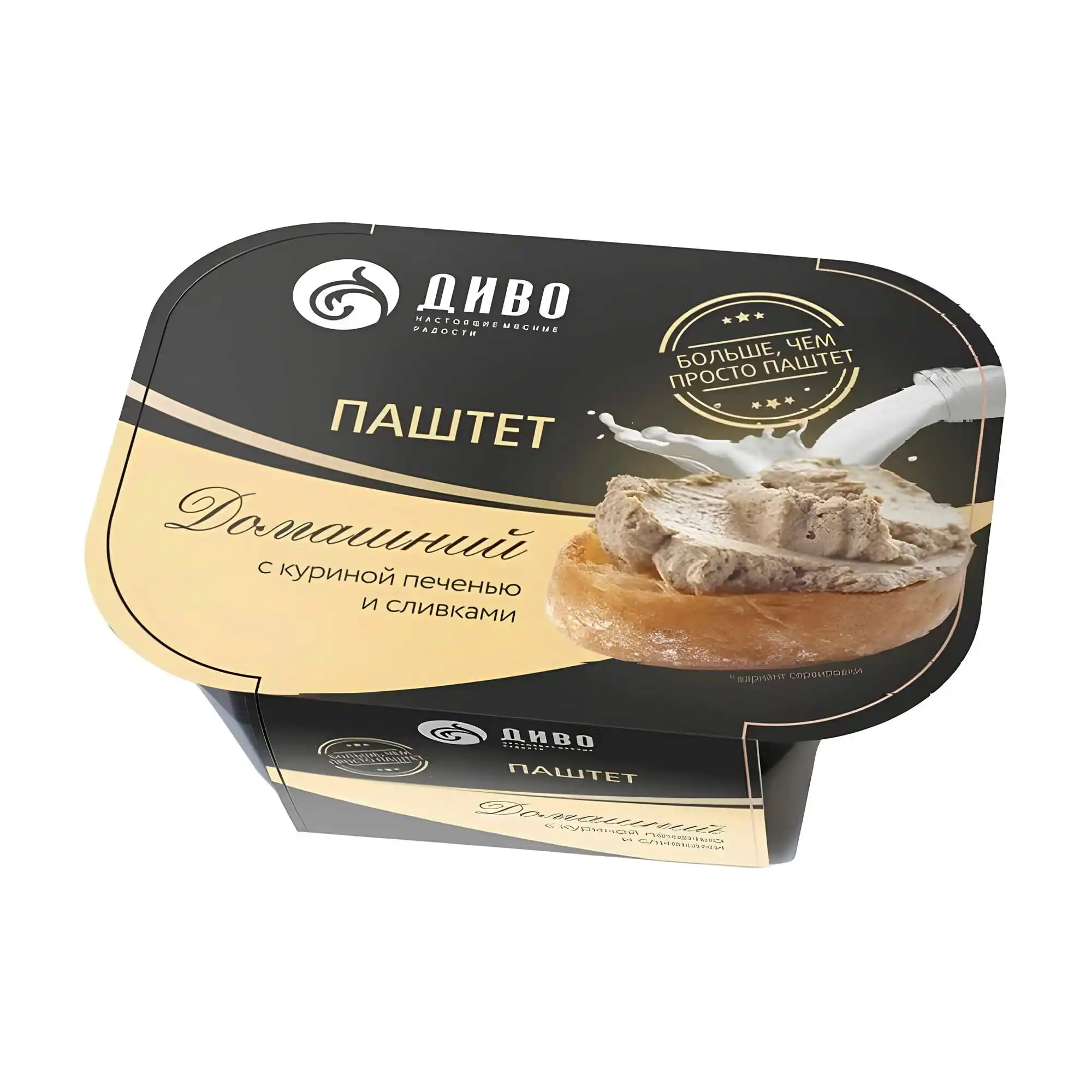 Паштет 150 г ДИВО Домашний с кур. печенью и сливками п/ванночка