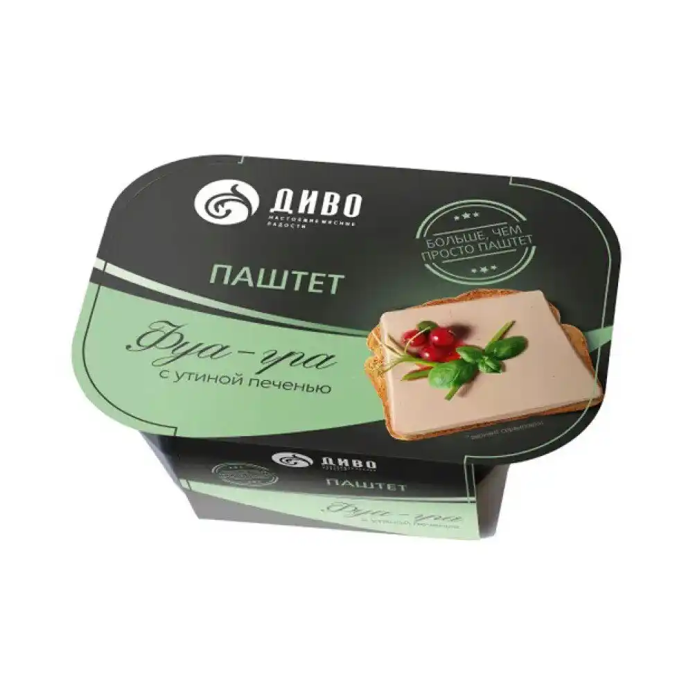 Паштет 150г ДИВО Фуа-гра с утинной печень. п/ванночка