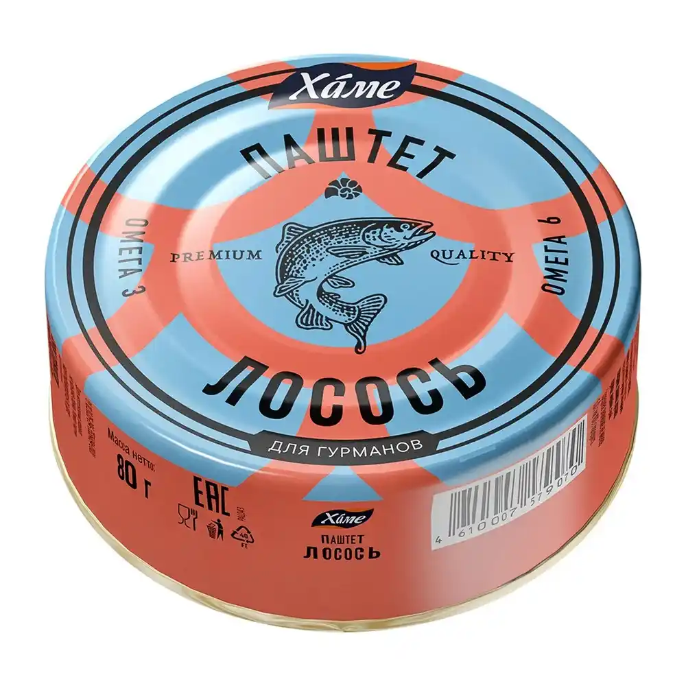 Паштет 80гр Hame Лосось ж/б
