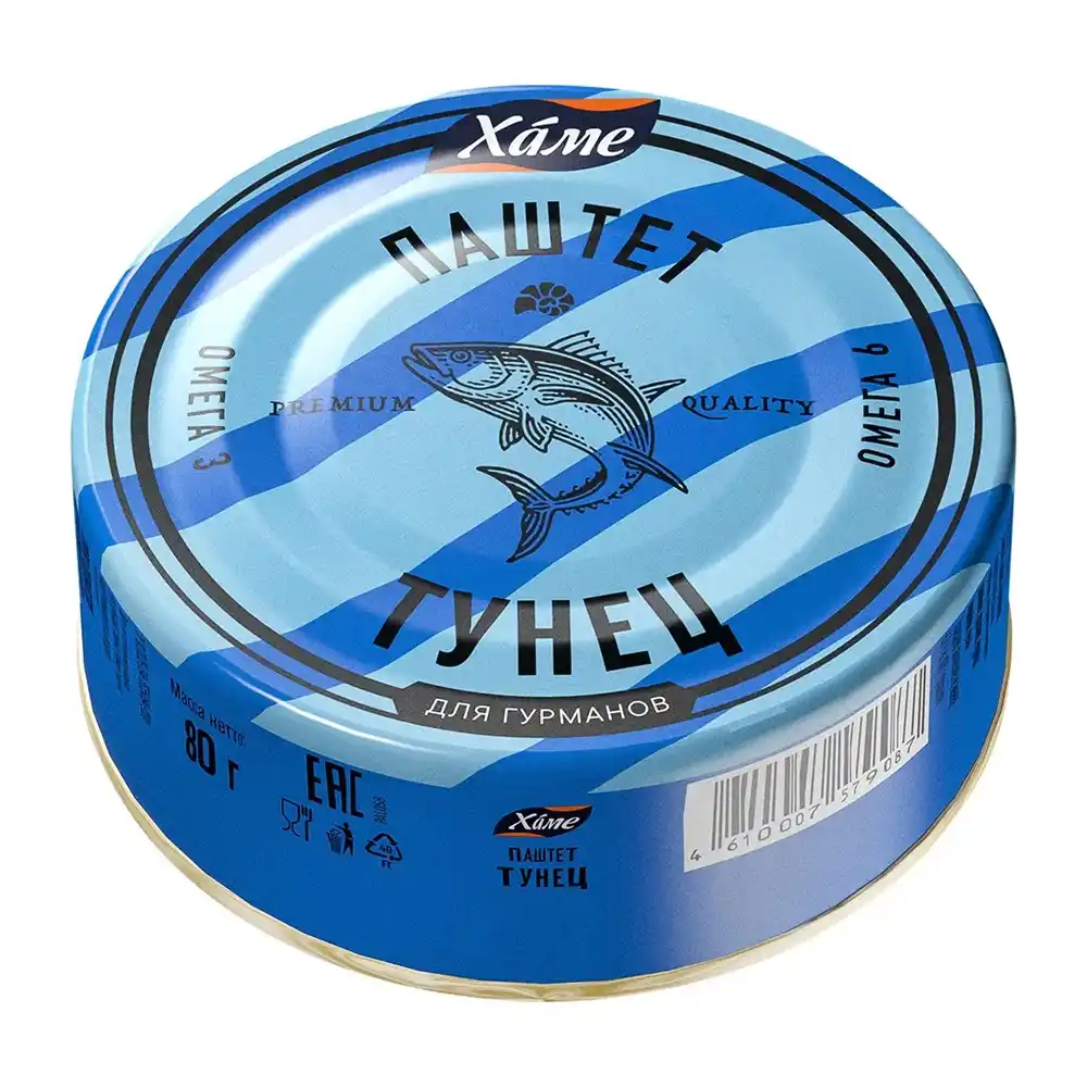 Паштет 80гр Hame Тунец ж/б