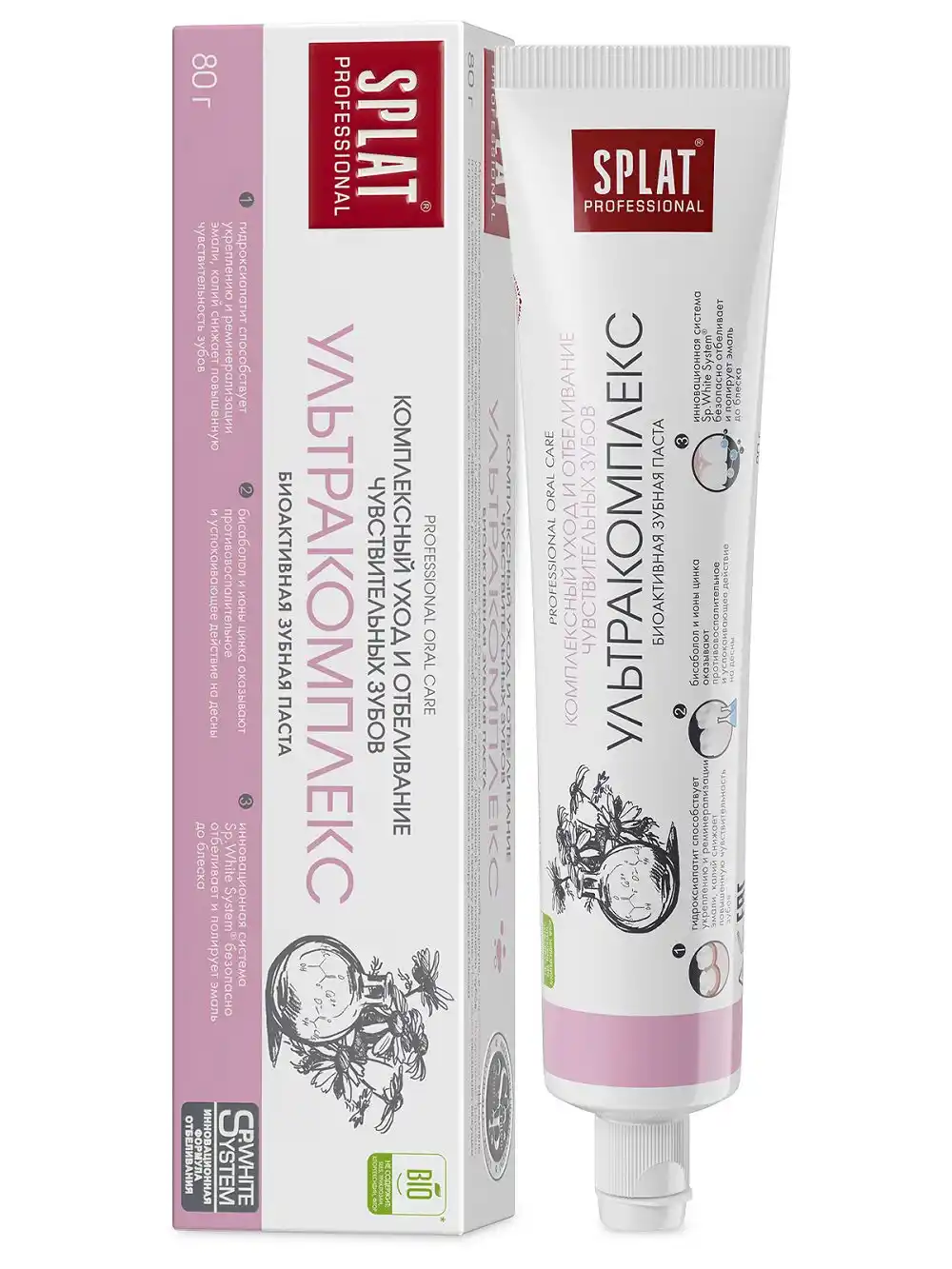 Паста зубная 80 г Splat Professional Ультракомплекс к/уп