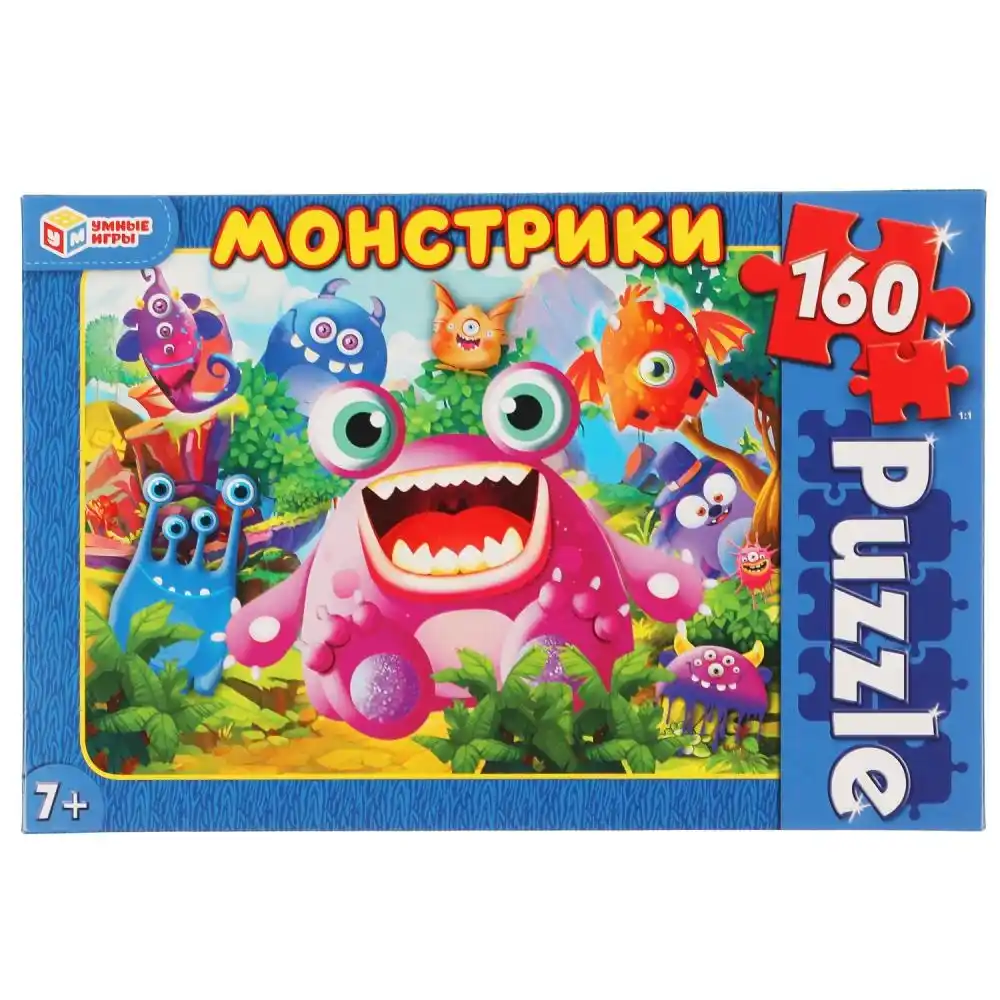 Пазл 160 деталей Умные игры Монстрики  к/уп