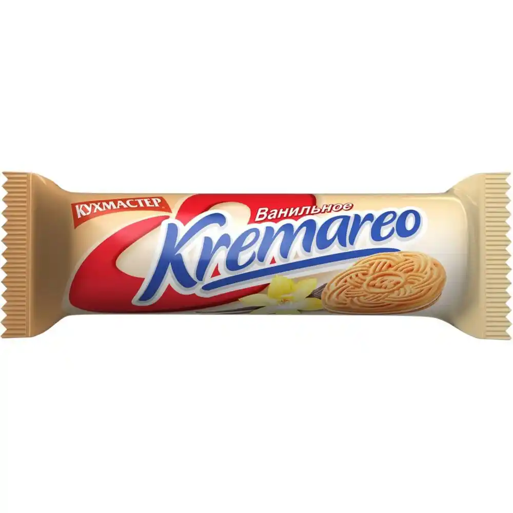 Печенье-сэндвич  100 гр Кухмастер Kremareo Банановое м/уп