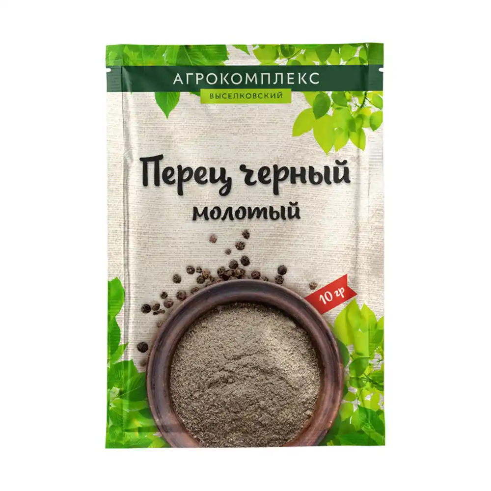 Перец 10 г Агрокомплекс черный молотый м/уп