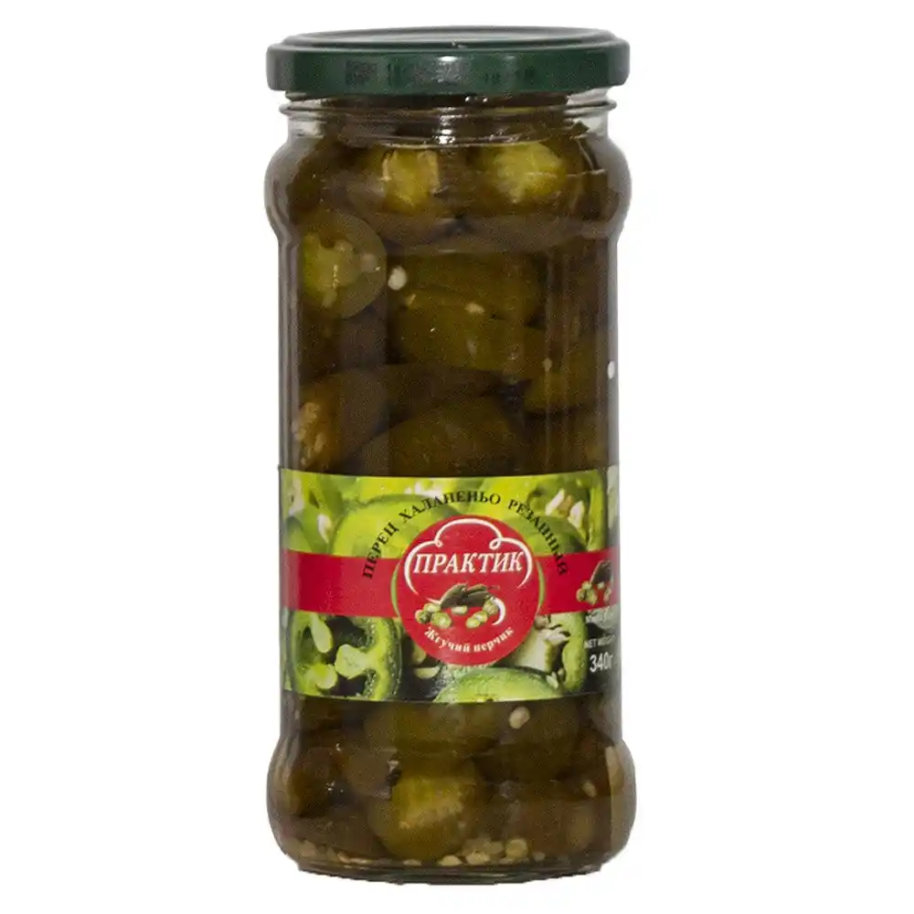 Перец 340 г Практик Халапеньо резаный ст/б