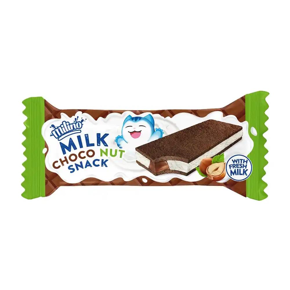 Пирожное 29г Milino Choco nut бисквитное флоу-пак