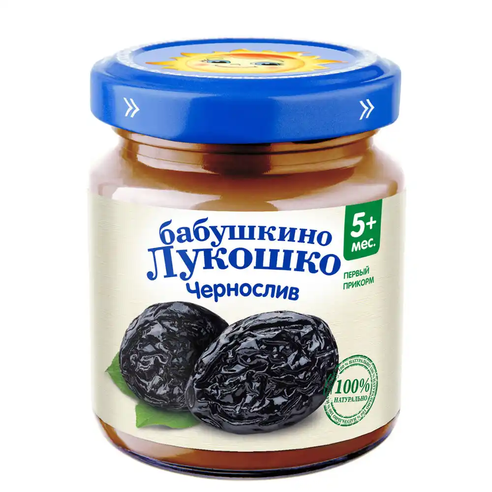 Пюре 100 г Бабушкино лукошко чернослив ст/б
