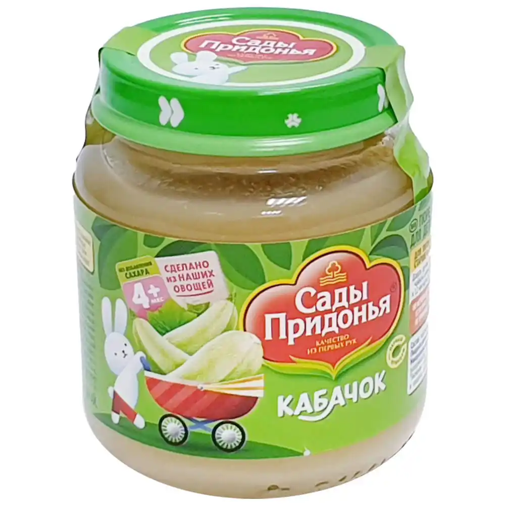 Пюре 120 г Сады Придонья кабачок ст/бан