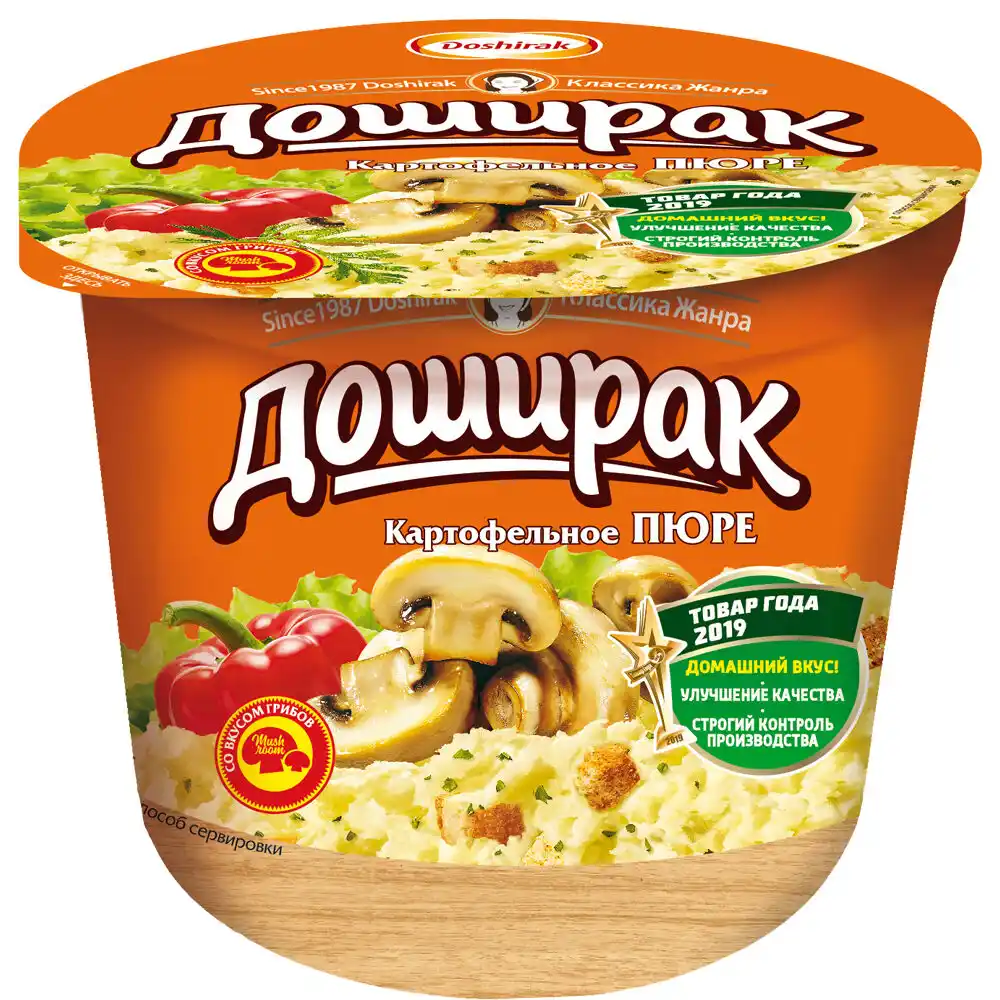 Пюре 40 г Доширак со вкусом Грибов п/стакан