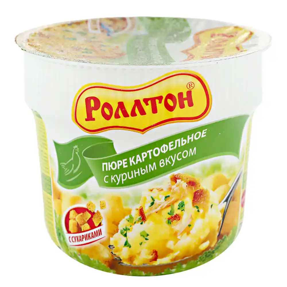 Пюре 40 г Роллтон картофельное курица п/стакан