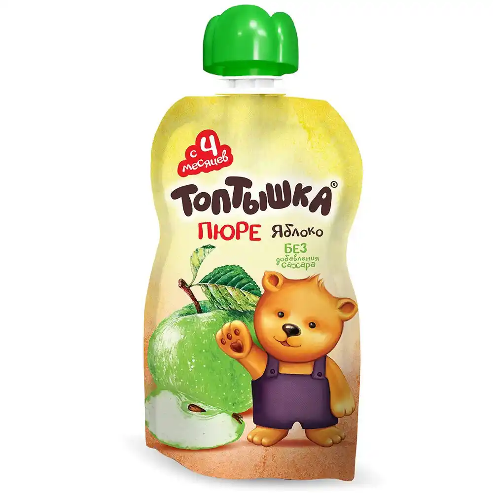 Пюре 90 гр Топтышка из яблок 90 г д/п