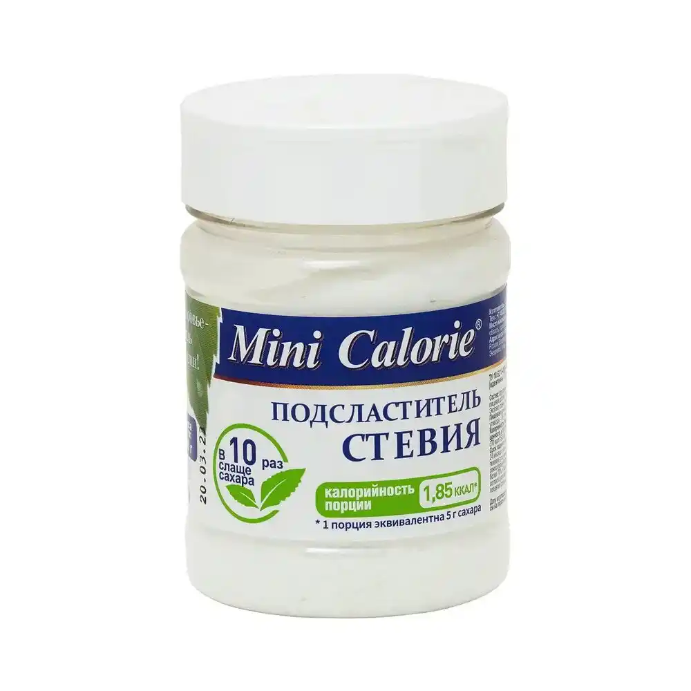 Подсластитель 180гр Mini Calorie Стевия порошок пл/б