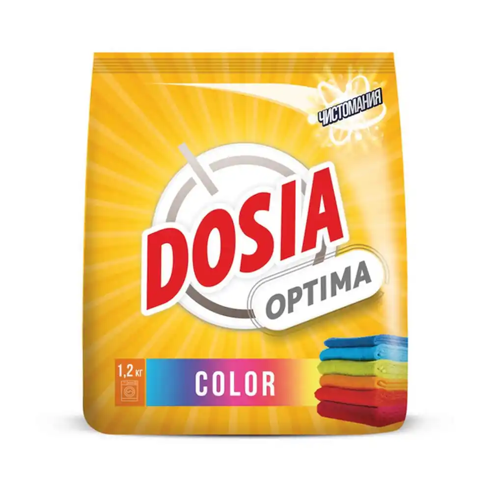 Порошок д/стирки 1,2 кг Dosia Optima color м/уп соц.