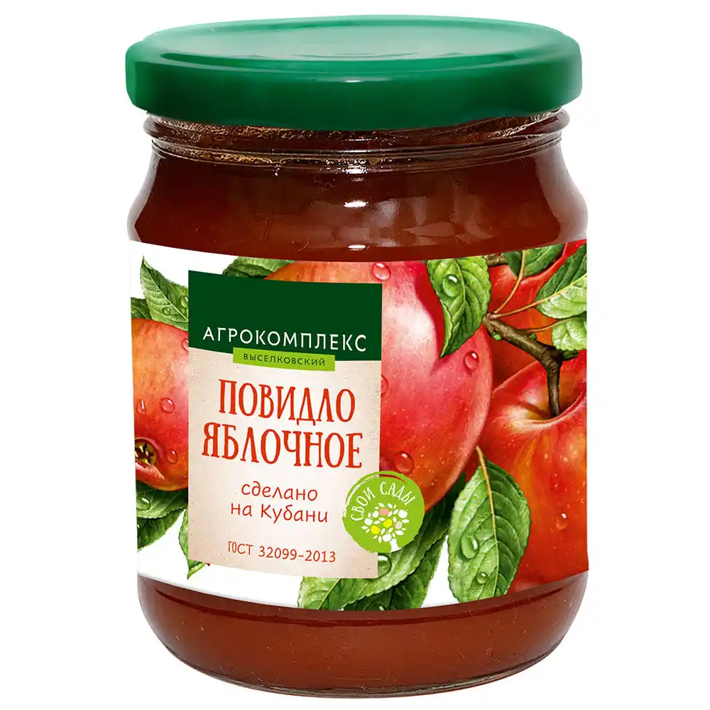 Повидло 0,64л Агрокомплекс яблочное стерил ст/б