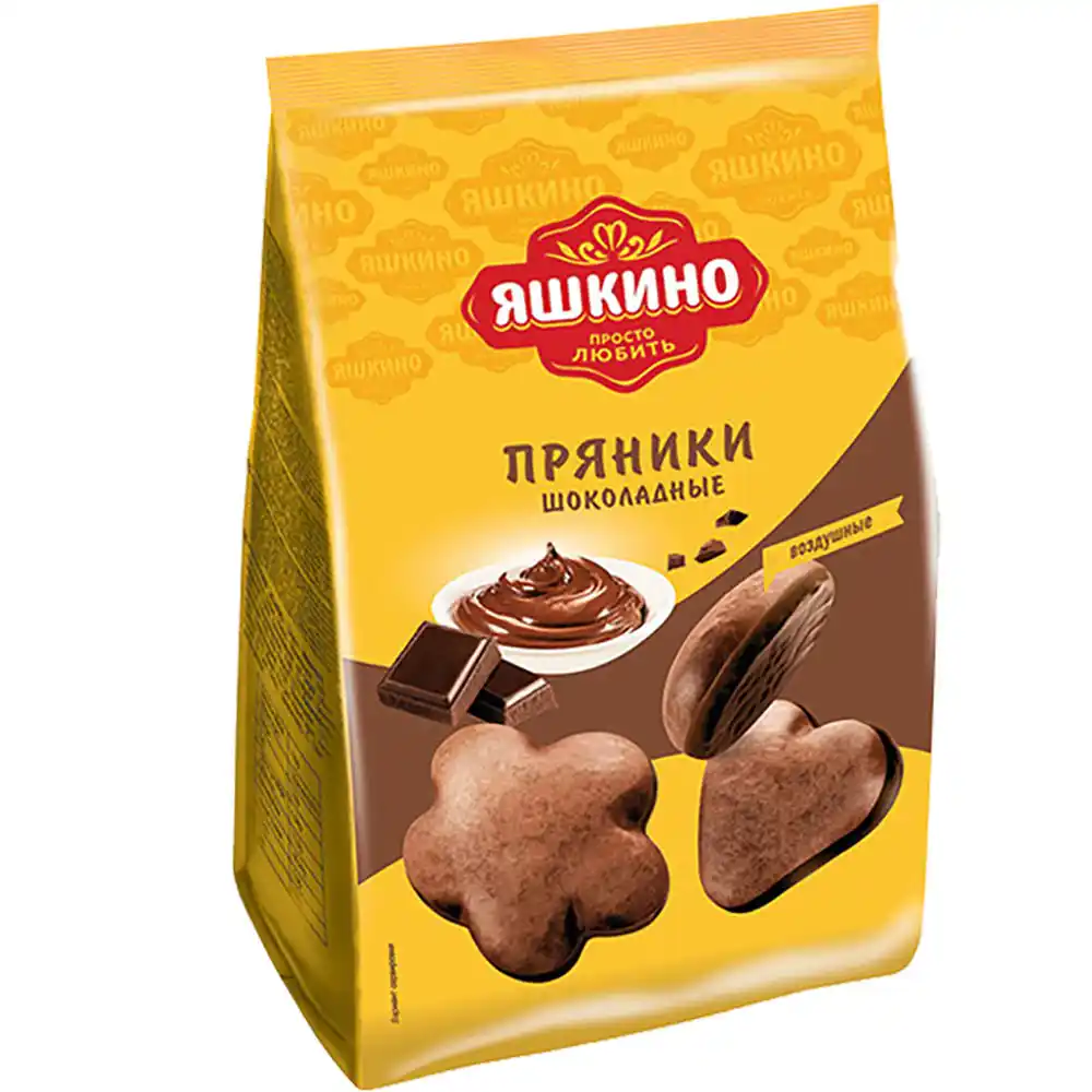 Пряники 350 г Яшкино Шоколадные м/уп
