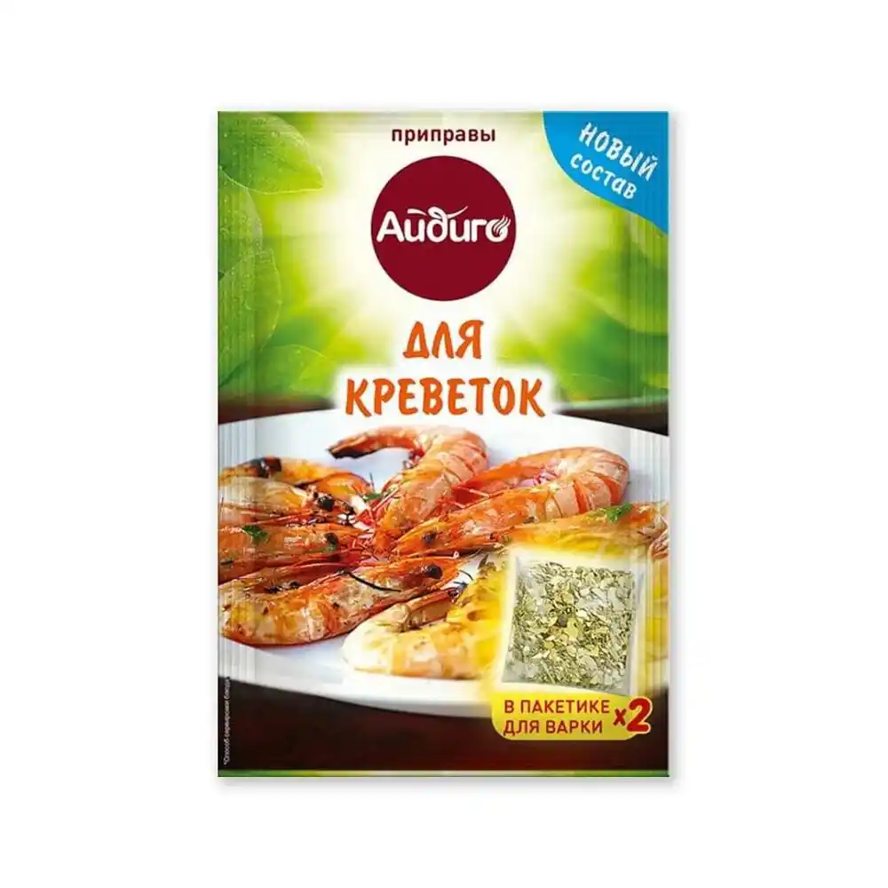 Приправа 10 г Айдиго букет для креветок м/уп