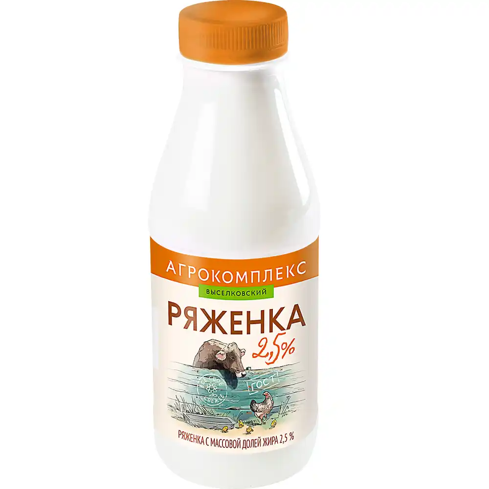 Ряженка 400г Агрокомплекс 2,5% п/бут