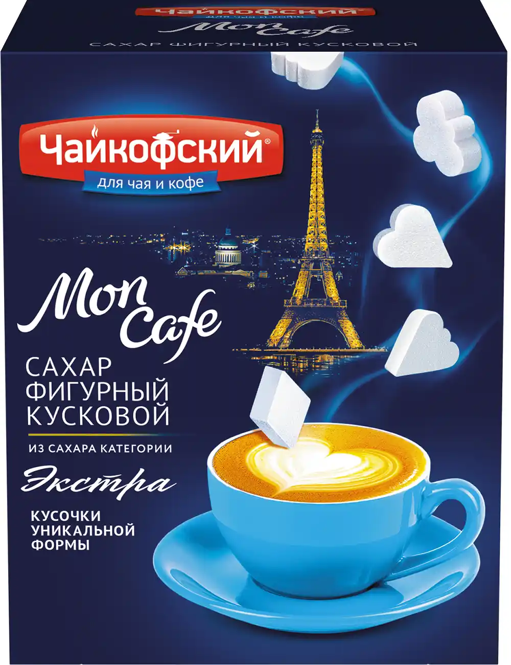Сахар белый кусковой 500 гр Чайкофский Mon Cafe к/уп