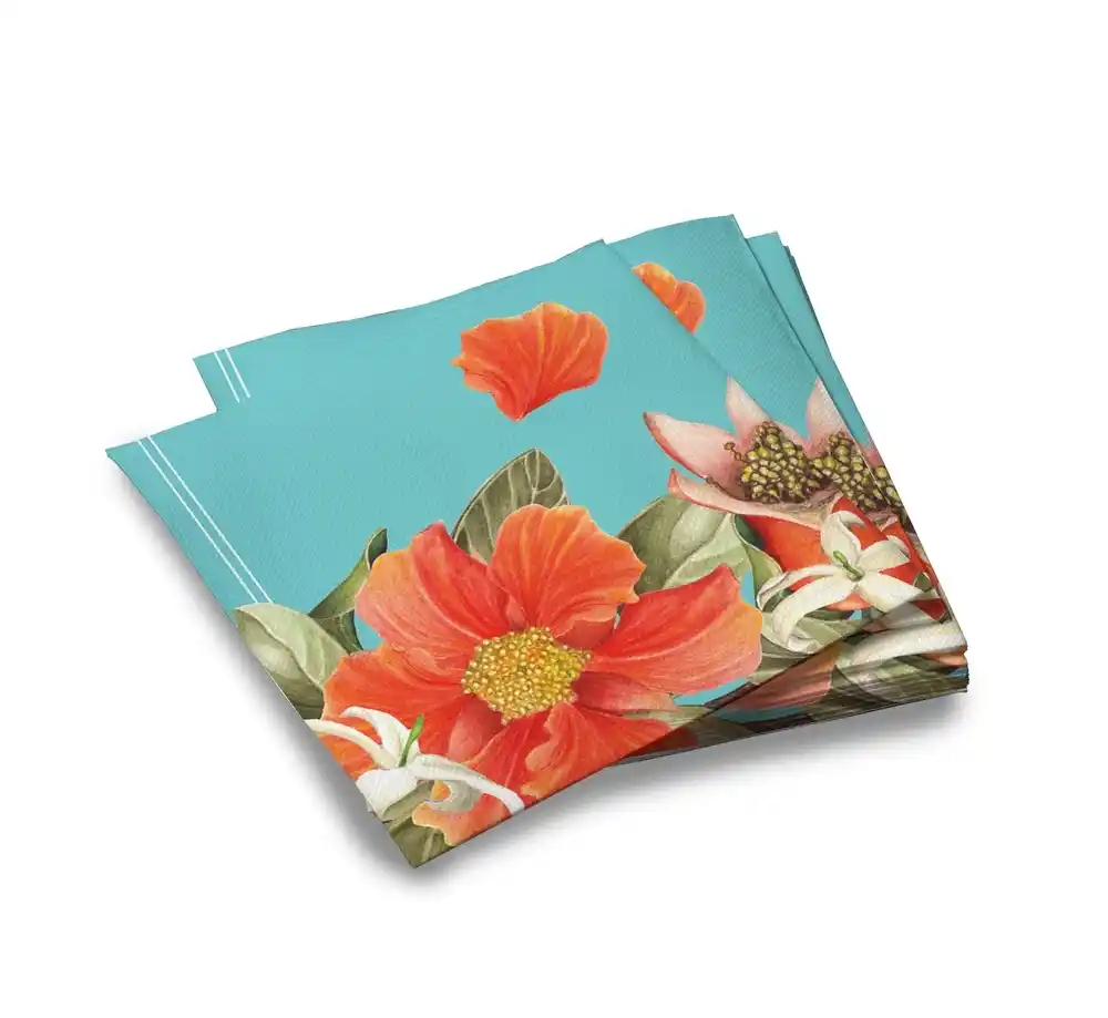 Салфетки бумажные трехслойные 33*33см 20шт ND Play Кат1 в асс-ме п/эт