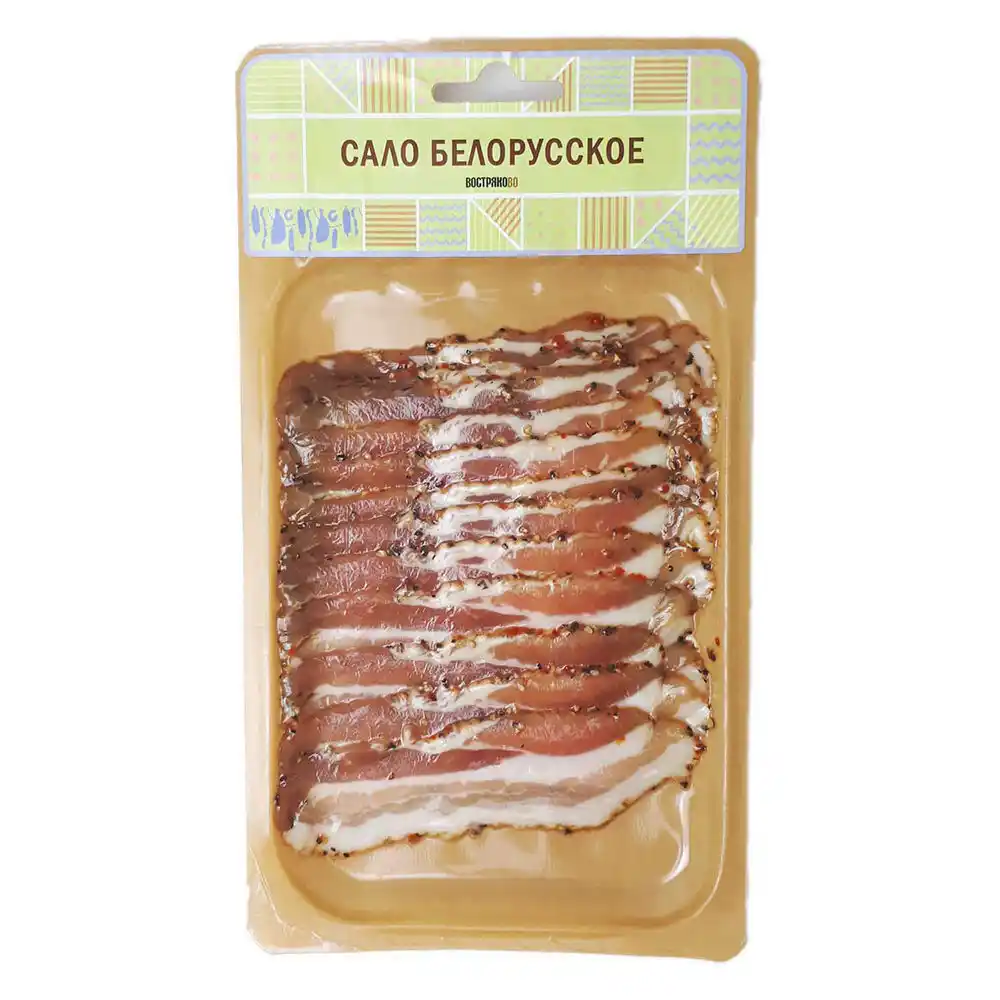 Сало 100 г Востряково Белорусское нарезка вак/уп