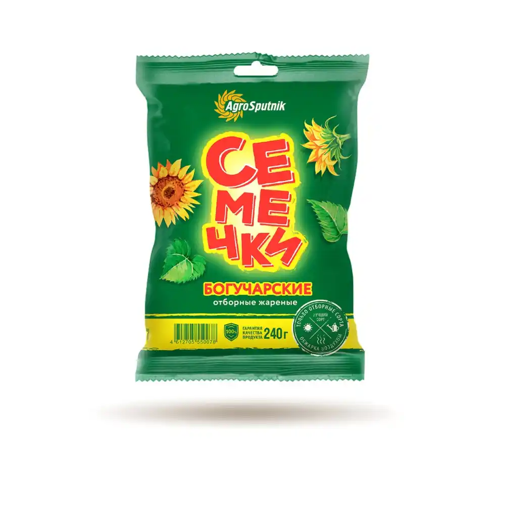 Семечки 240г Богучарские подсолнечные жареные м/уп