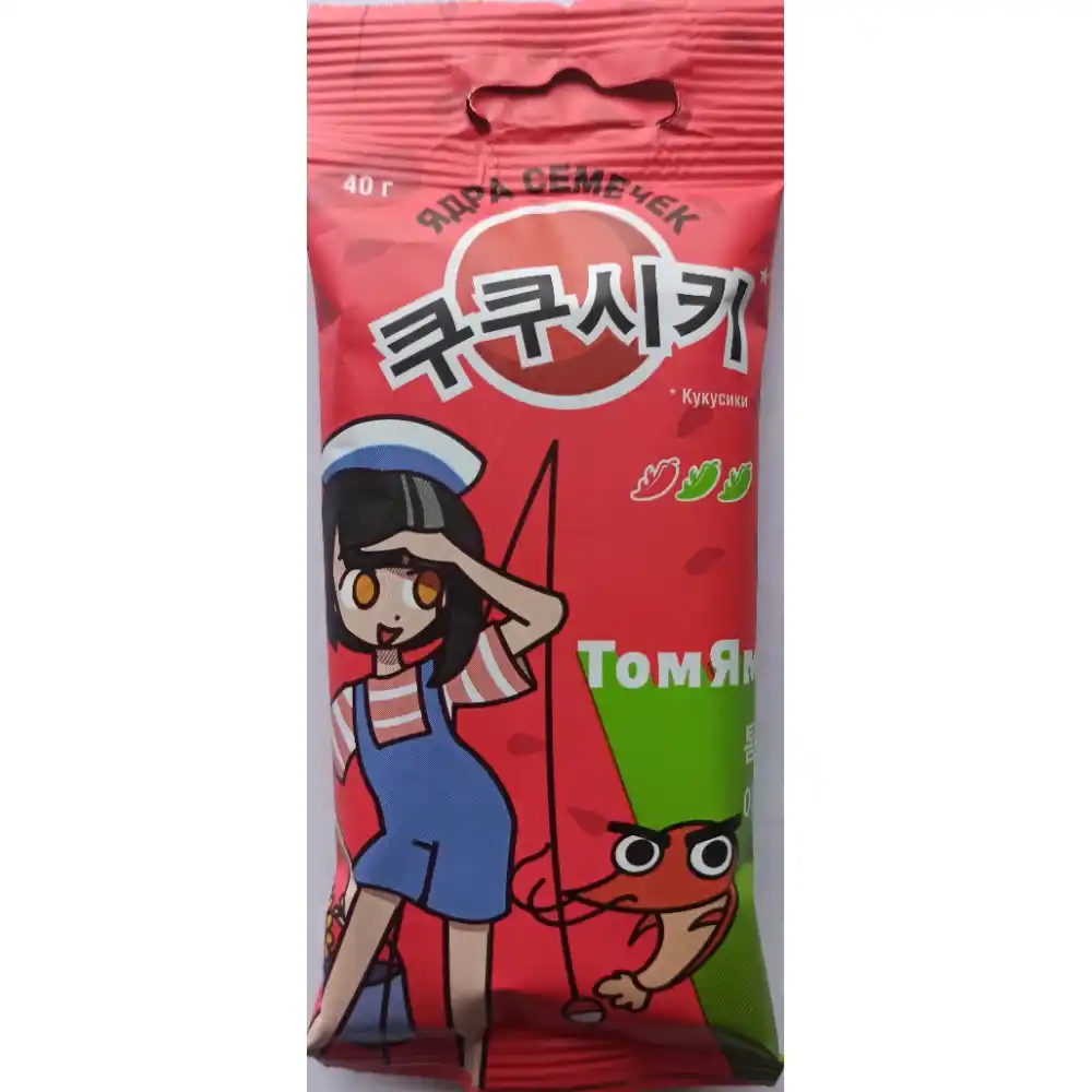 Семечки 40г Кукусики очищенные со вкусом Том Ям м/уп
