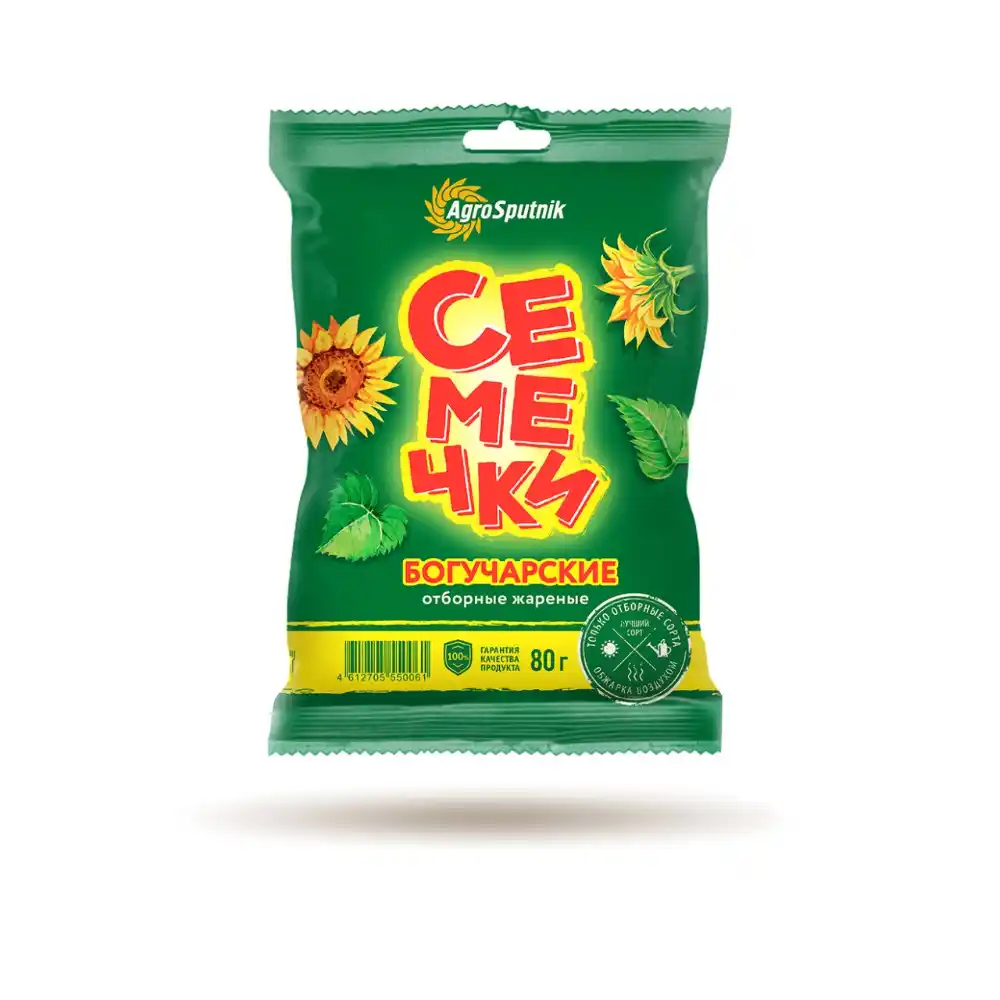 Семечки 80г Богучарские подсолнечные жареные м/уп