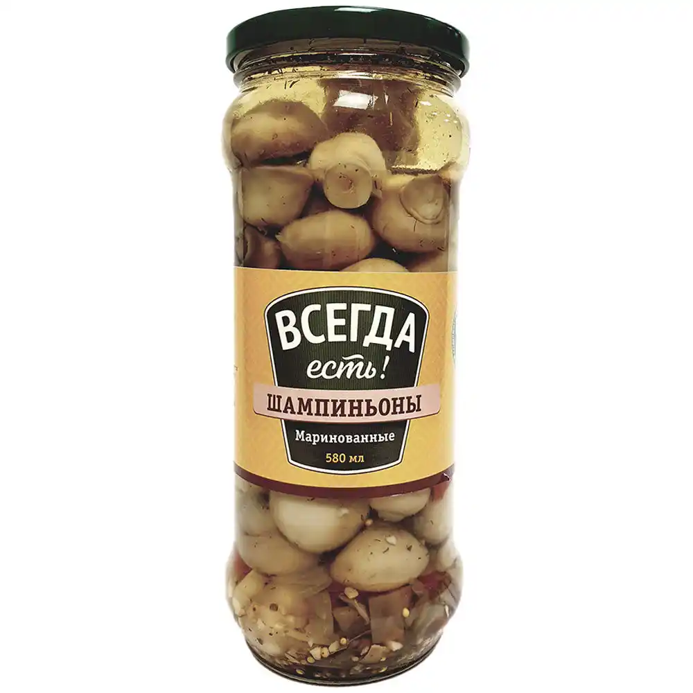 Шампиньоны 0.58 л Всегда есть маринов. целые мини ст/банка