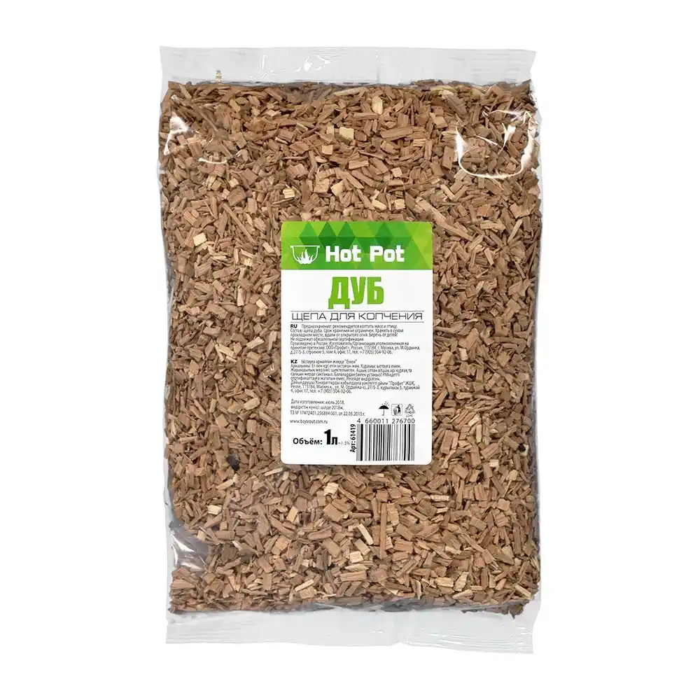 Щепа д/копчения 1л Hot Pot Бук м/уп