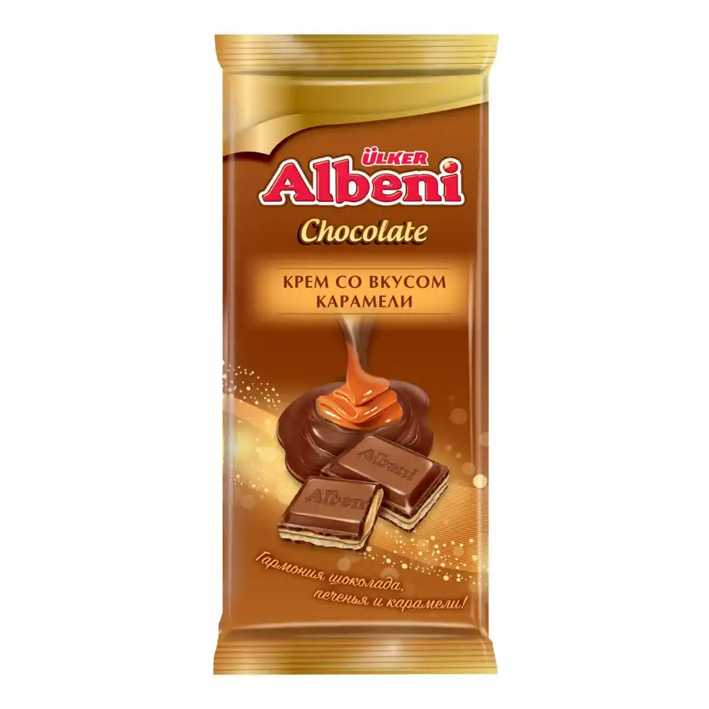 Шоколад 85г Ulker albeni со вкусом карамели флоупак