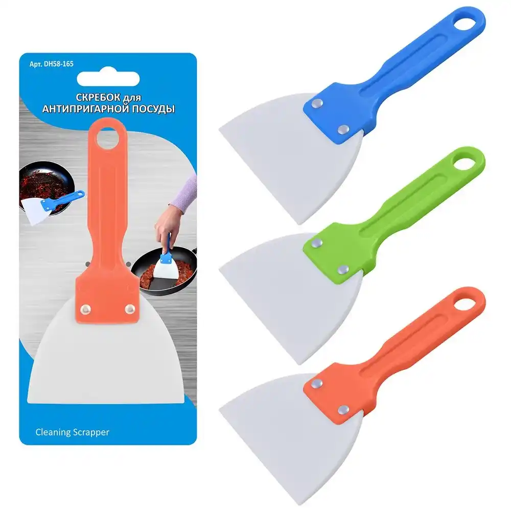 Скребок для антипригарной посуды в асс-ме к/уп