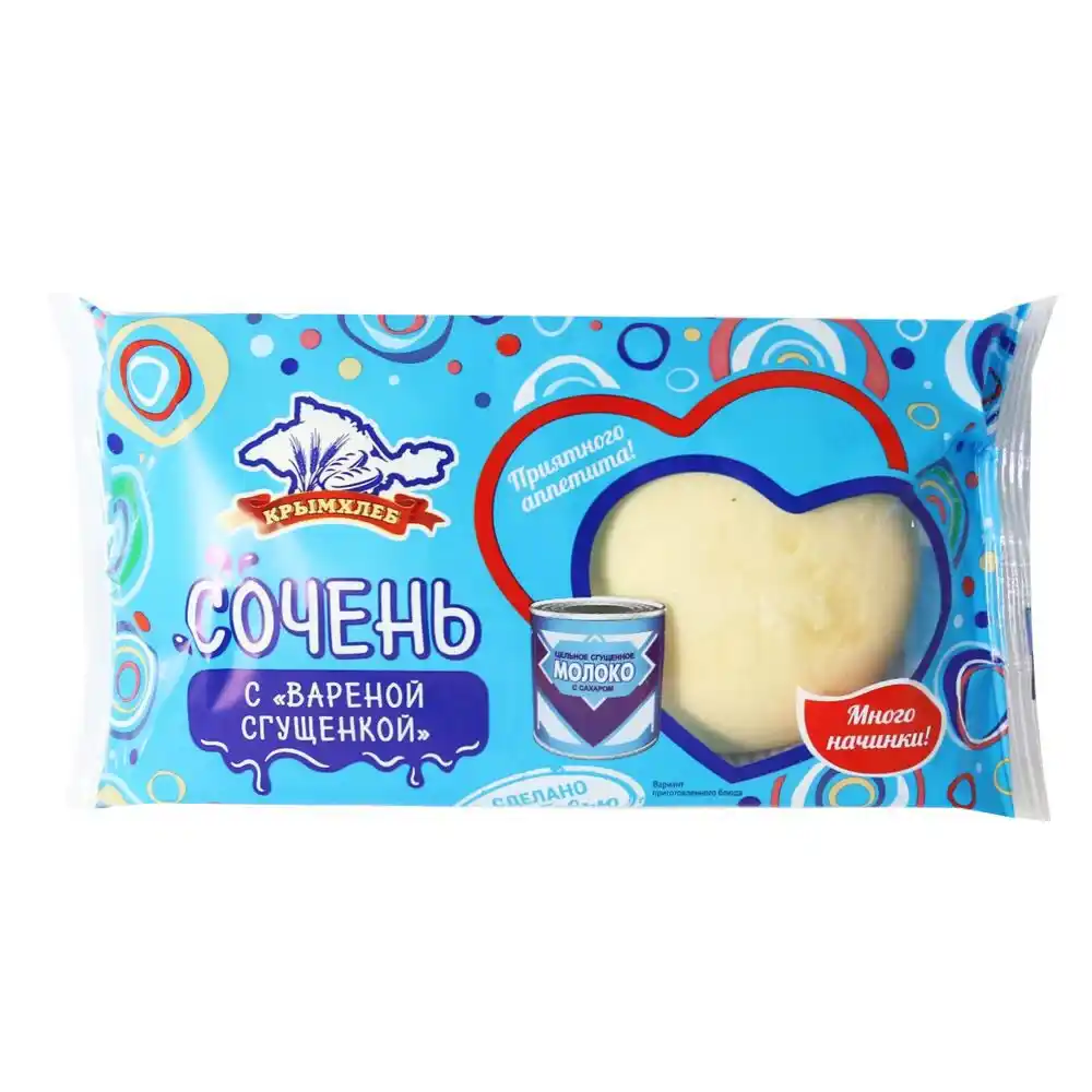 Сочень 120 г Крымхлеб с начинкой вареная сгущенка п/эт