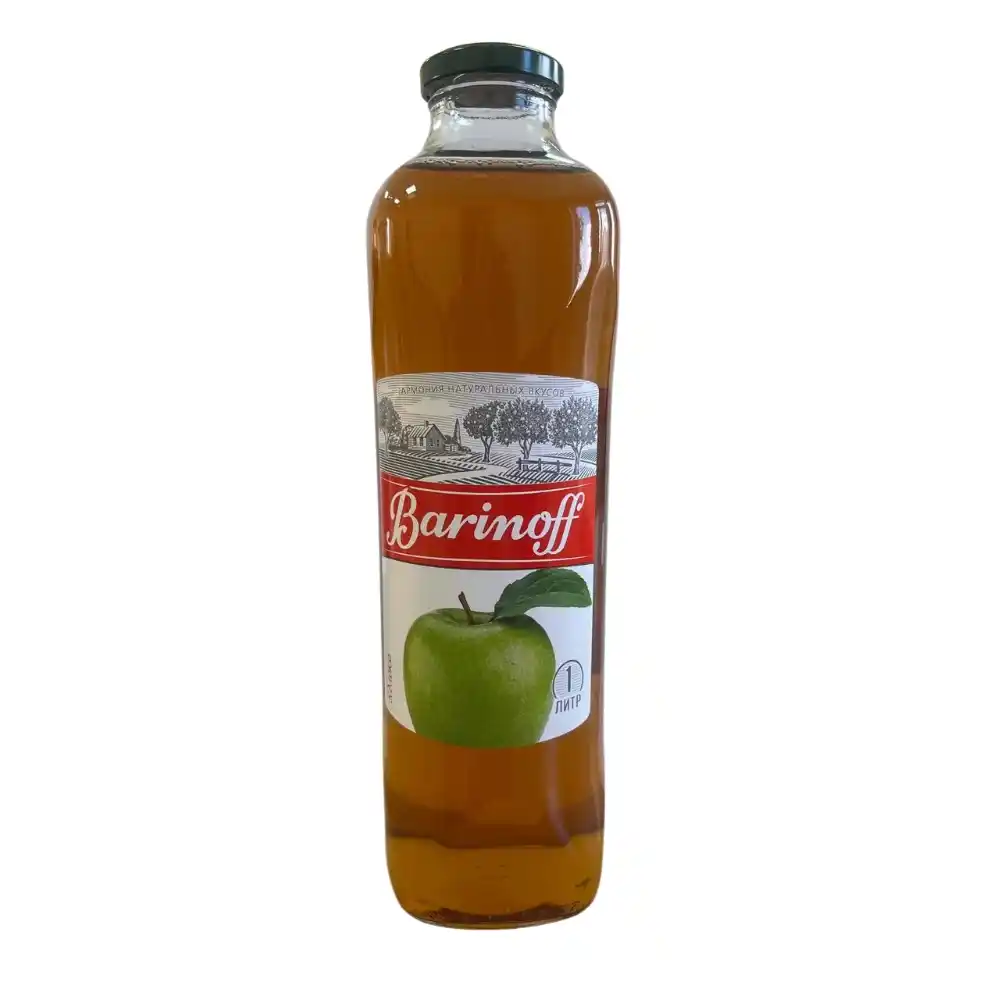 Сок 1 л Barinoff Яблочный осветленный ст/бут