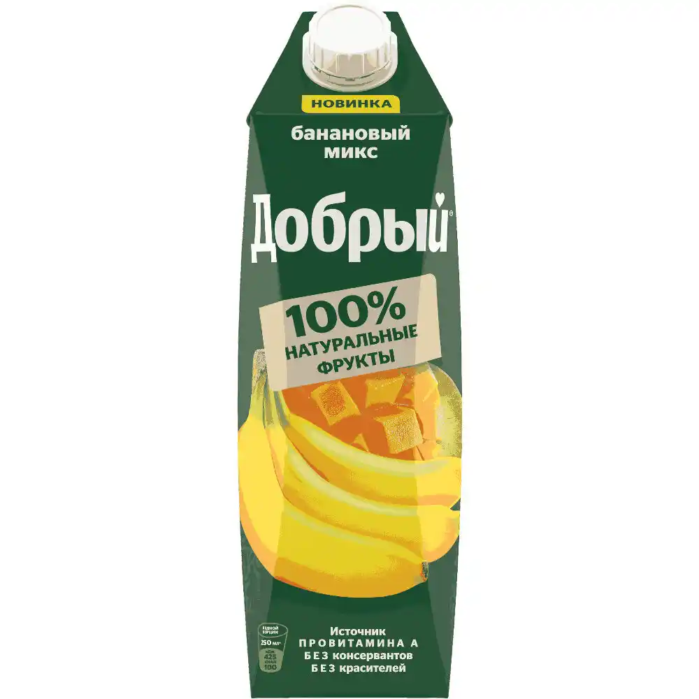 Сок 1л Добрый Банановый микс Тетра-пак