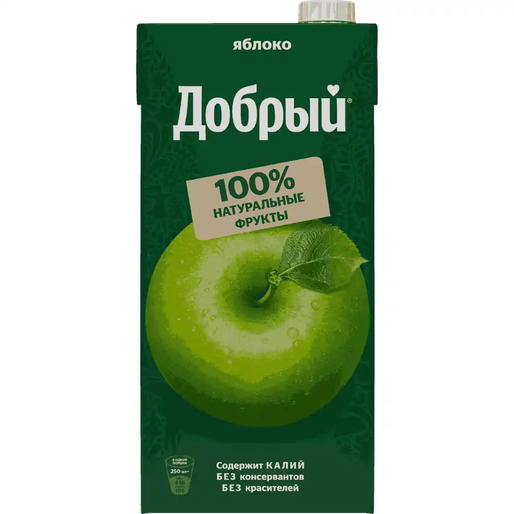 Сок 2л Добрый Яблоко Тетра-пак