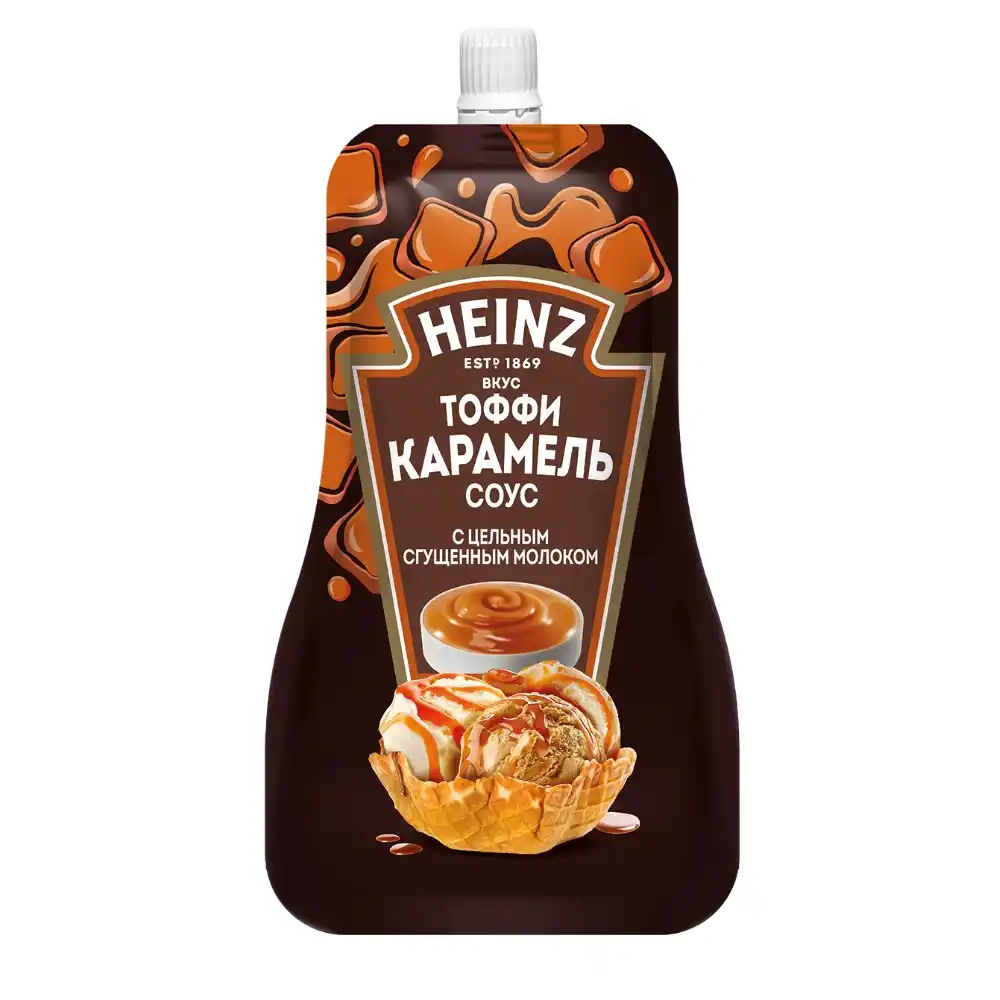 Соус 200гр Heinz вкус Тоффи Карамель  Дой-пак
