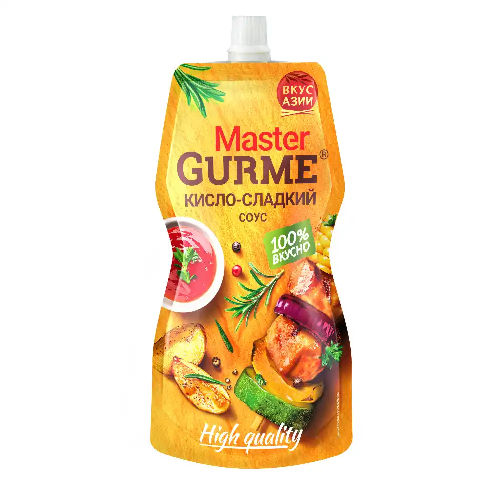 Соус 200гр Master Gurme кисло-сладкий д/пак