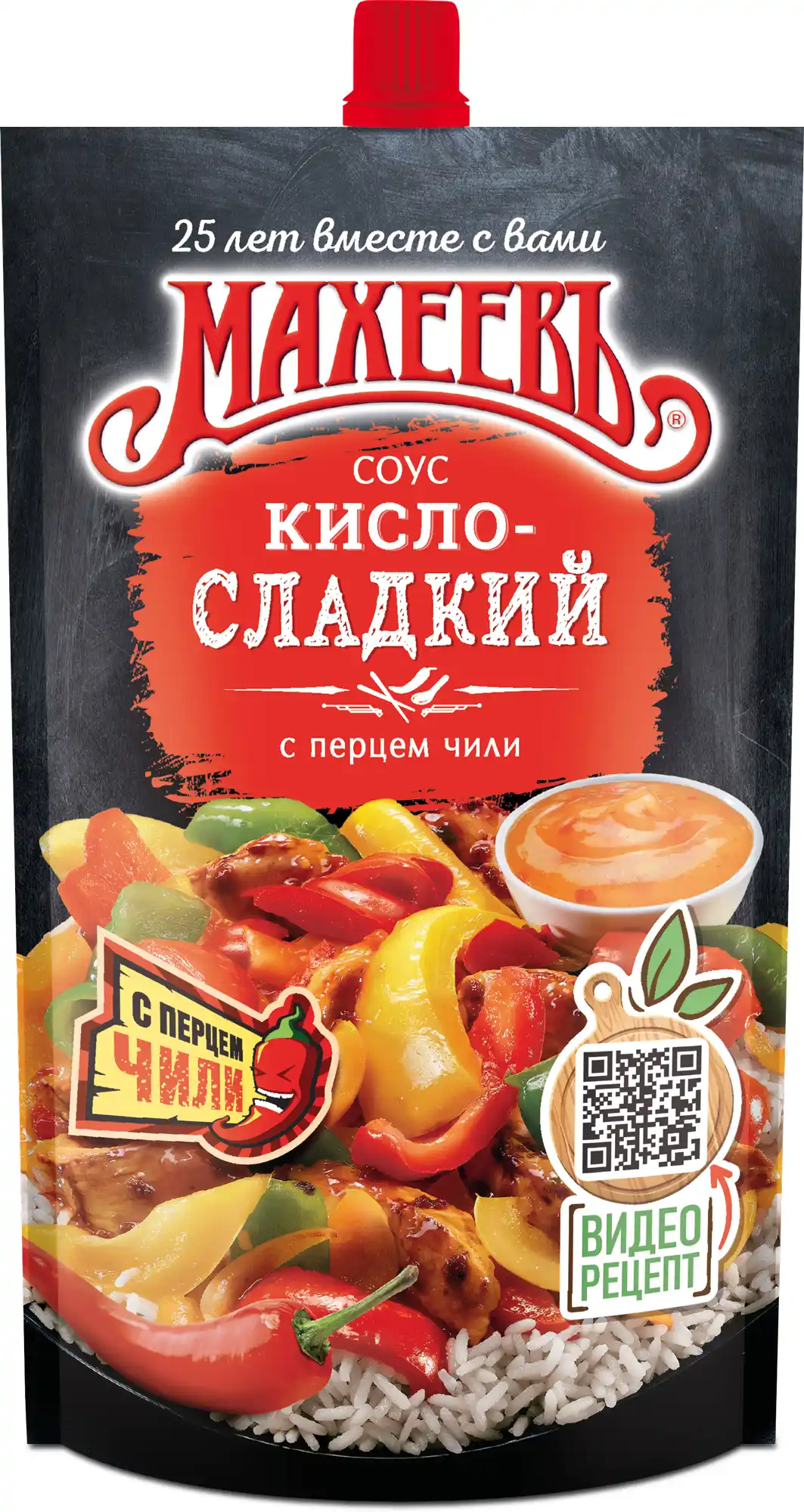 Соус 230 гр Махеевъ Кисло-сладкий с перцем чили д/п
