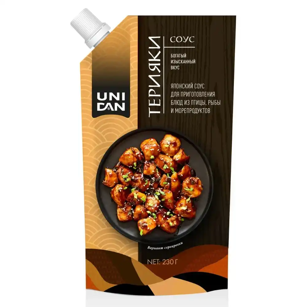Соус для вторых блюд 230гр UNI DAN Терияки Дой-пак