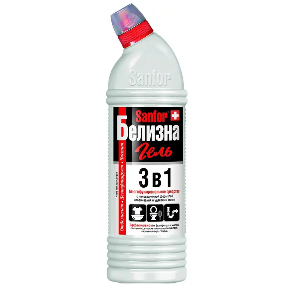 Средство чистящее 0,7 л Sanfor Белизна 3в1 с хлором п/б