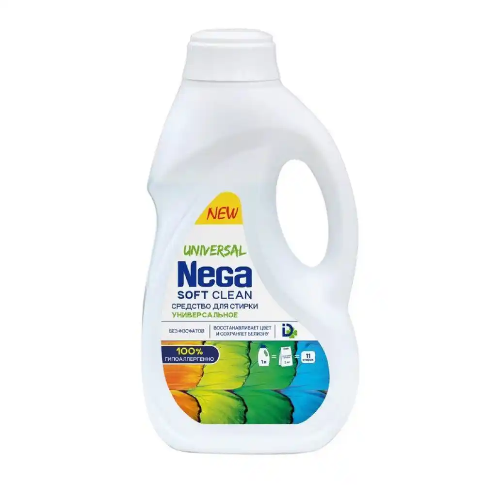 Средство д/стирки 1 л Nega универсальное пл/фл