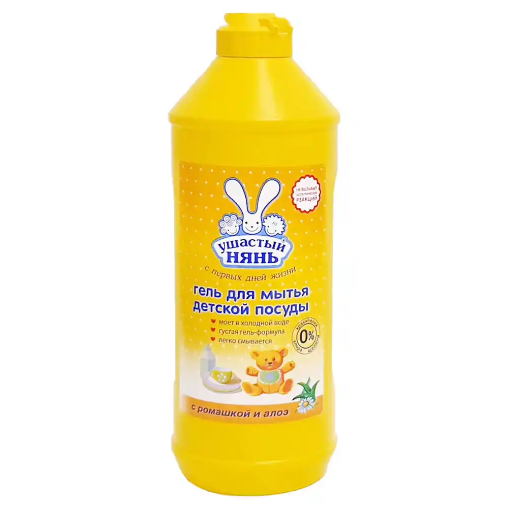 Средство моющее для детской посуды 0,5 л Ушастый нянь гелеобразный п/флакон