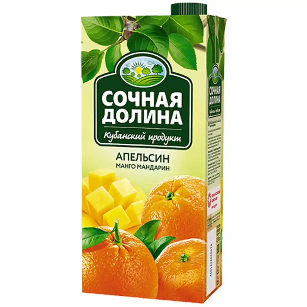 ССН 0,95 л Сочная Долина из апельсинов, манго и мандаринов т/пак