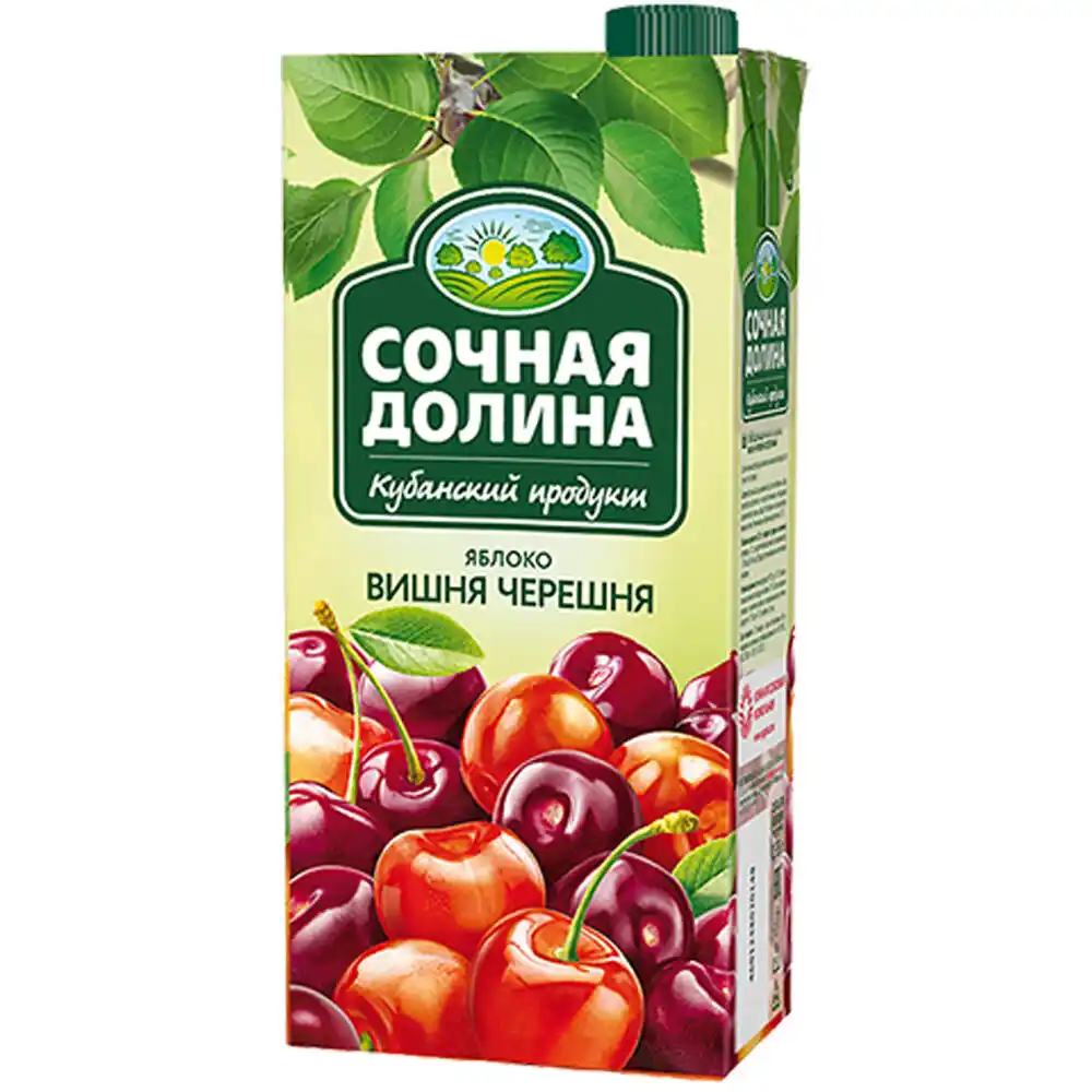 ССН 0,95 л Сочная Долина из яблок вишни и черешни осветленный т/пак